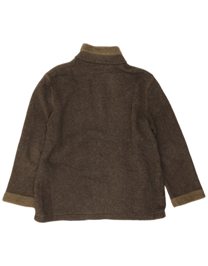 Marks & Spencer Damen Fleecejacke UK 18 XL Khaki Polyester