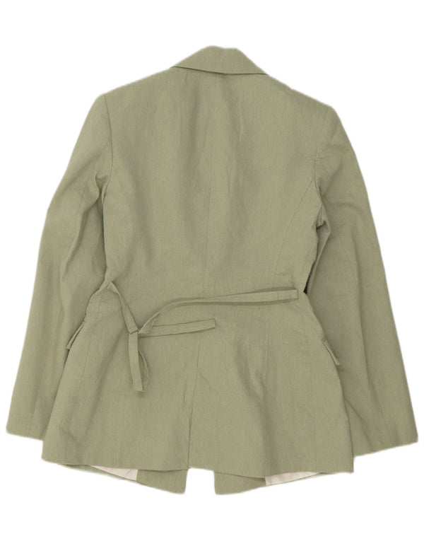Zara Damen offene Blazerjacke UK 6 XS Grün