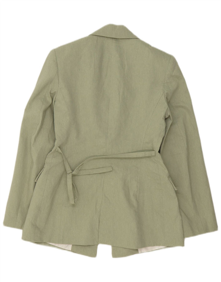 Zara Damen offene Blazerjacke UK 6 XS Grün