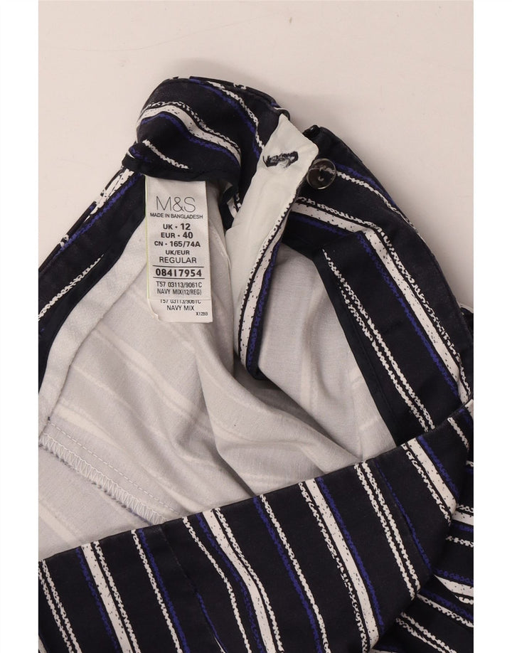 Marks & Spencer Damen Caprihose UK 12 M W30 L20 Marineblau