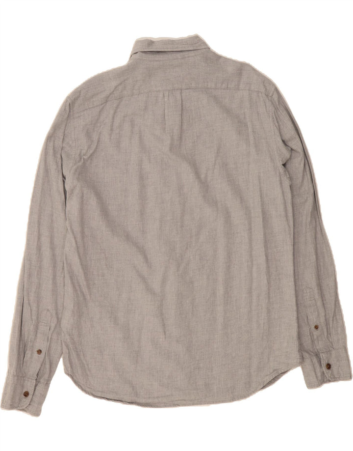 J. CREW Mens Slim Shirt Medium Grey Cotton Vintage J. Crew and Second-Hand J. Crew from Messina Hembry 