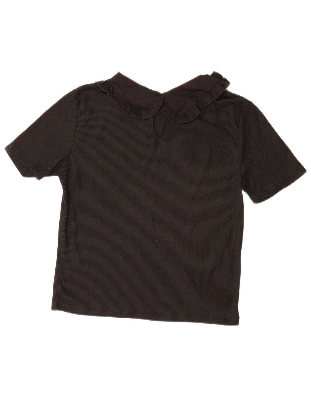 ZARA Womens Blouse Top UK 14 Large Black Polyester