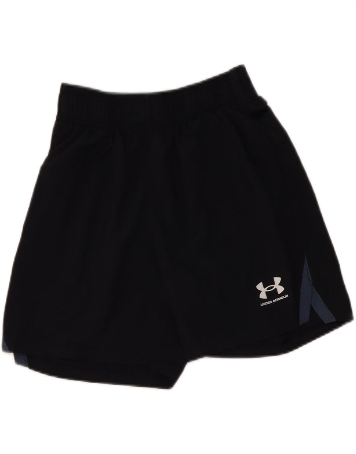 Under Armour Damen Sportshorts UK 14 Mittelschwarzes Polyester