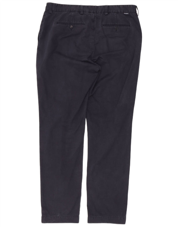 Gerade Chino-Hose für Herren von Hackett, Breite 40, Länge 34, Marineblau, Baumwolle