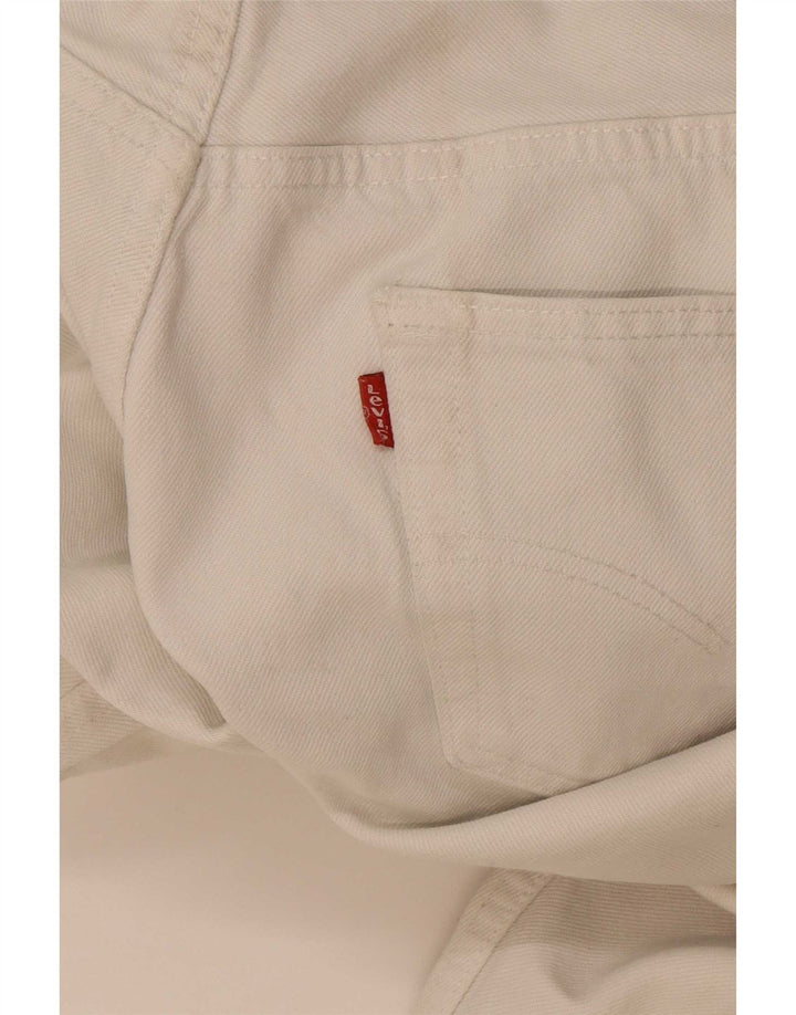 Levi's Herren Straight Jeans W36 L36 Weiße Baumwolle