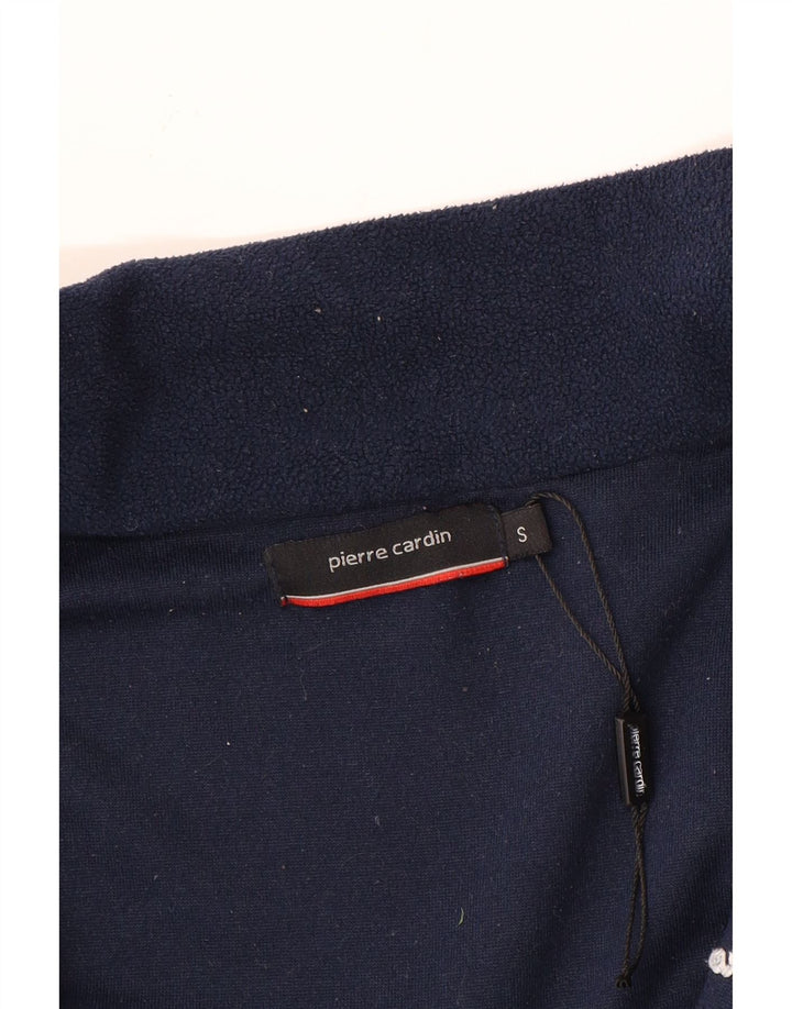 Pierre Cardin Herren Fleecejacke UK 36 Small Marineblau