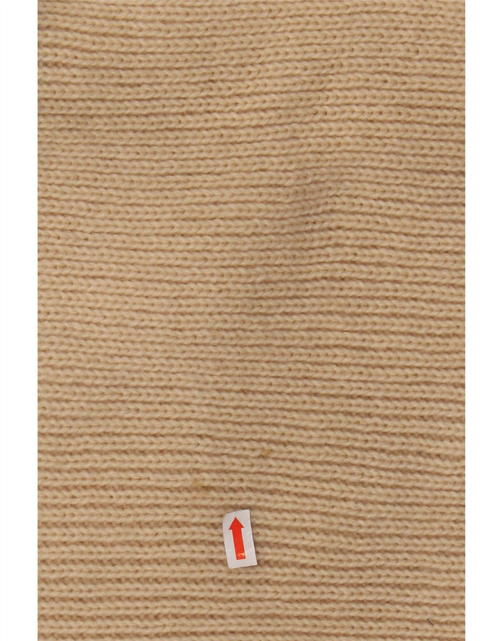 VINTAGE Rollkragenpullover für Damen, Gr. 12, Mittelbeige, gestreift, Acryl