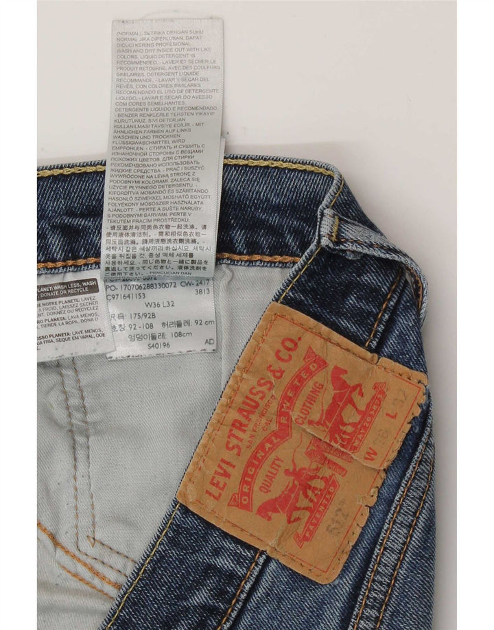 Levi's Herren 512 Tapered Slim Jeans W36 L27 Blaue Baumwolle