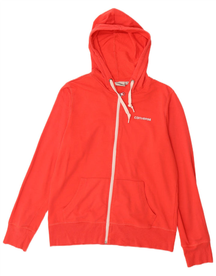 Converse Damen Zip Hoodie Pullover UK 18 XL Rot Polyester