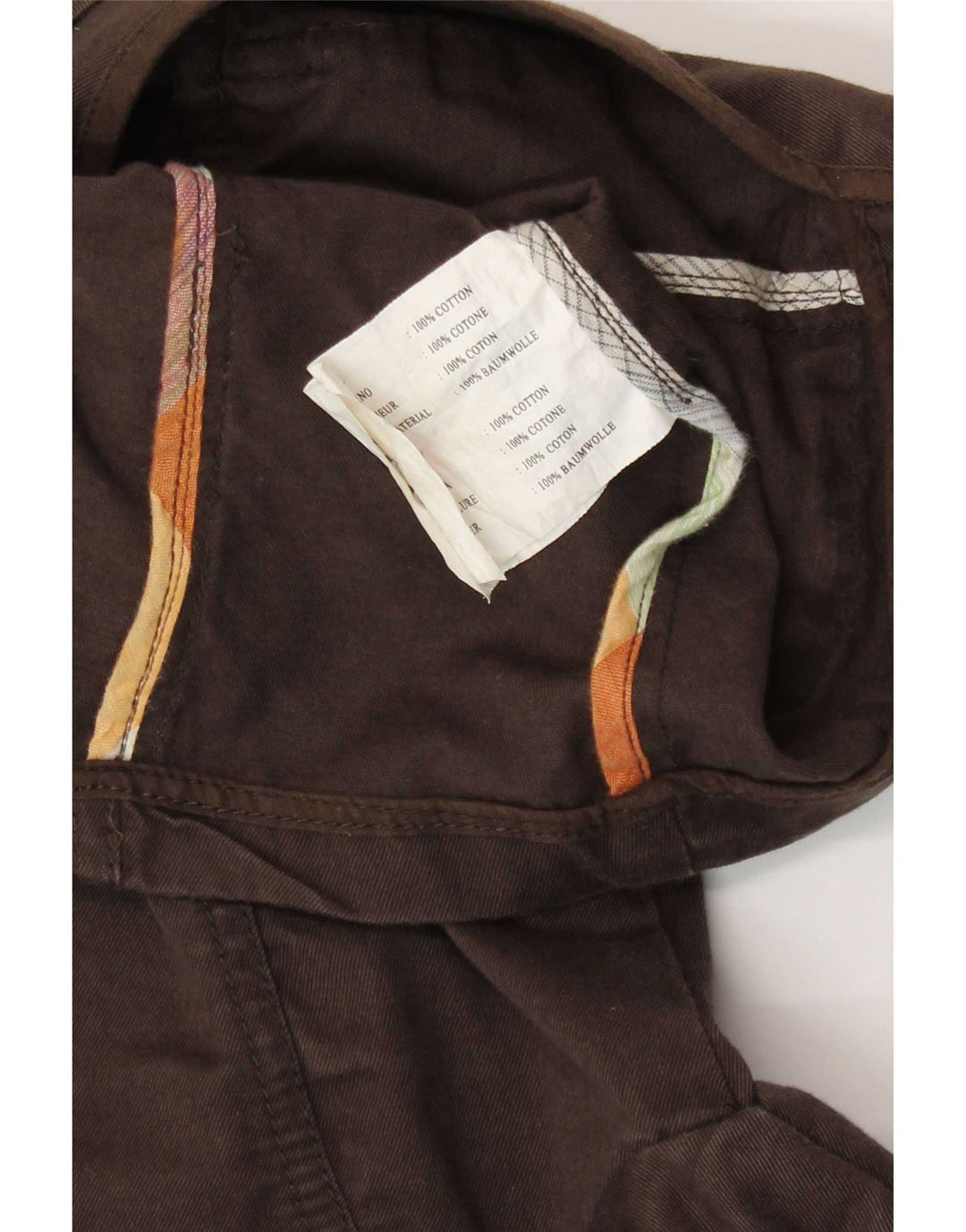 Woolrich Damen Militärjacke UK 8 Small Braune Baumwolle