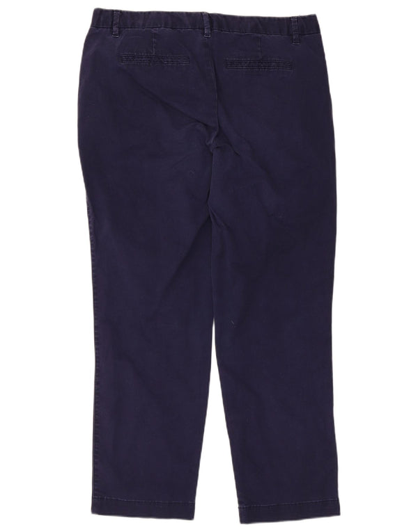 Gap Damen Slim Cropped-Hose US 8 Medium W32 L26 Marineblaue Baumwolle