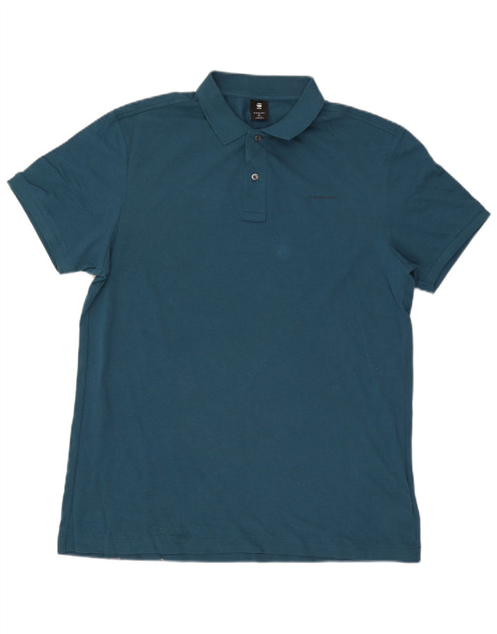 G-Star Herren Poloshirt XL Blau Baumwolle