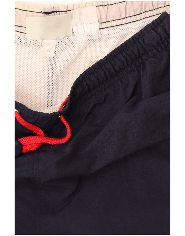 Asics Herren-Badeshorts mit Grafik, groß, marineblau, Colourblock-Polyamid