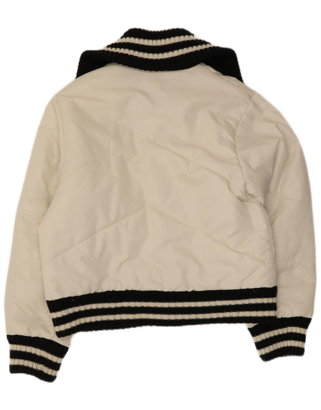 ARIZONA Damen Wattierte Jacke UK 14 Large Off White Colourblock Polyamid