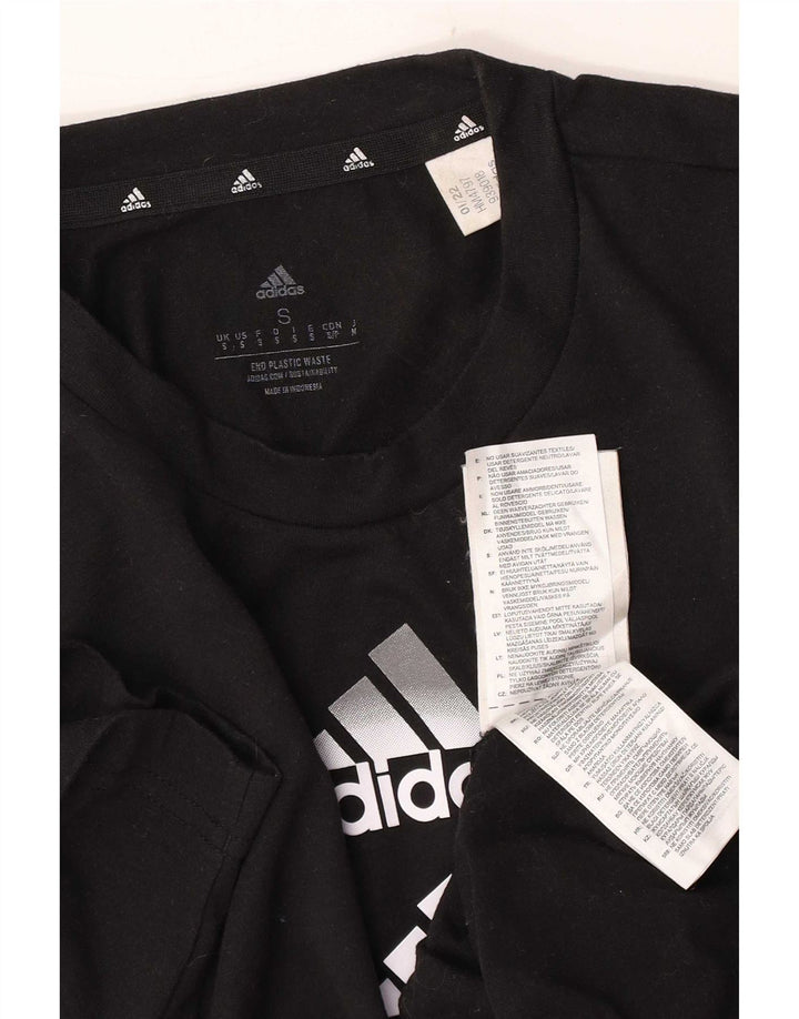 Adidas Herren Aeroready Graphic T-Shirt Top Small Schwarz Polyester
