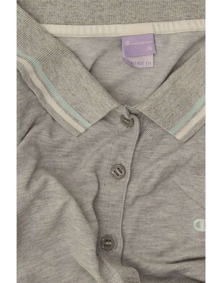 Champion Damen Heritage Fit Poloshirt XL Grau