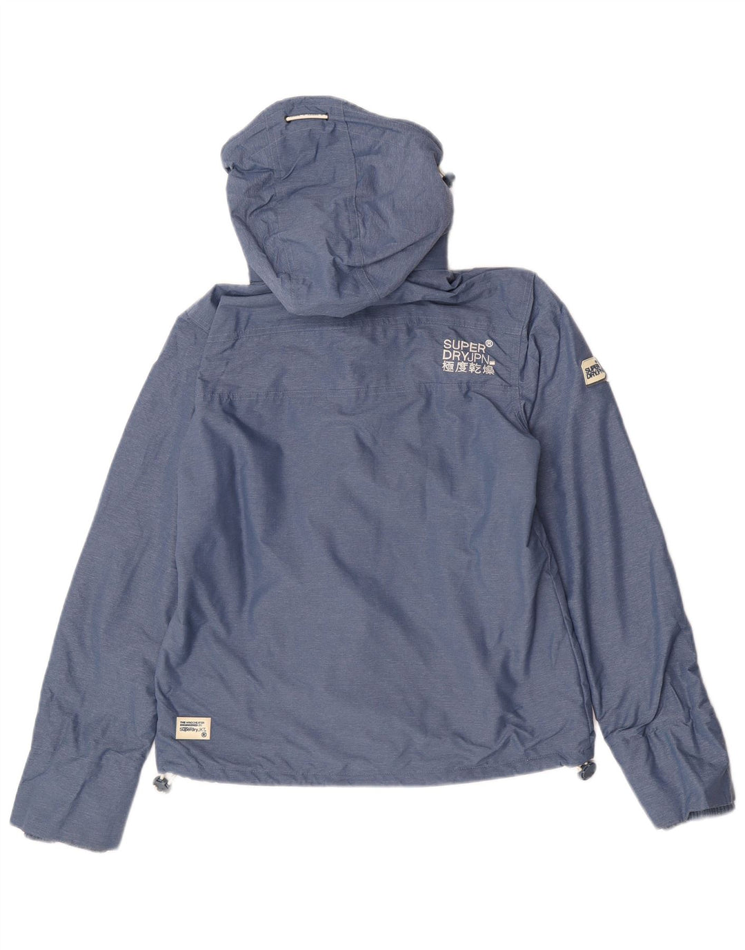 Superdry Damen Graphic Windjacke UK 14 Mittelblau