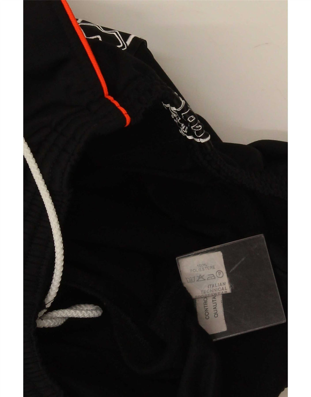 Errea Herren-Trainingshose mit Grafik, groß, aus schwarzem Polyester