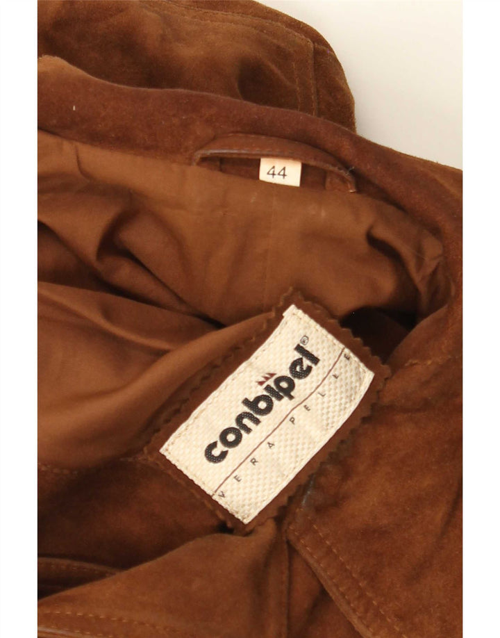 Conbipel Damen Wildlederjacke IT 44 Mittelbraunes Leder