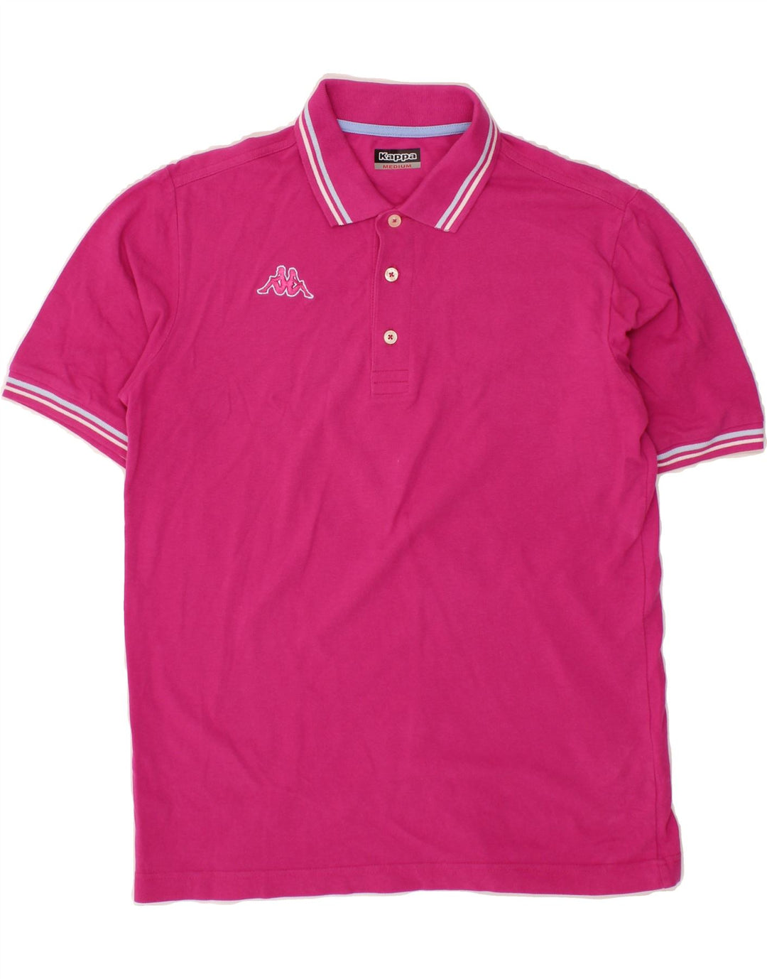 KAPPA Mens Polo Shirt Medium Pink Cotton Vintage Kappa and Second-Hand Kappa from Messina Hembry 