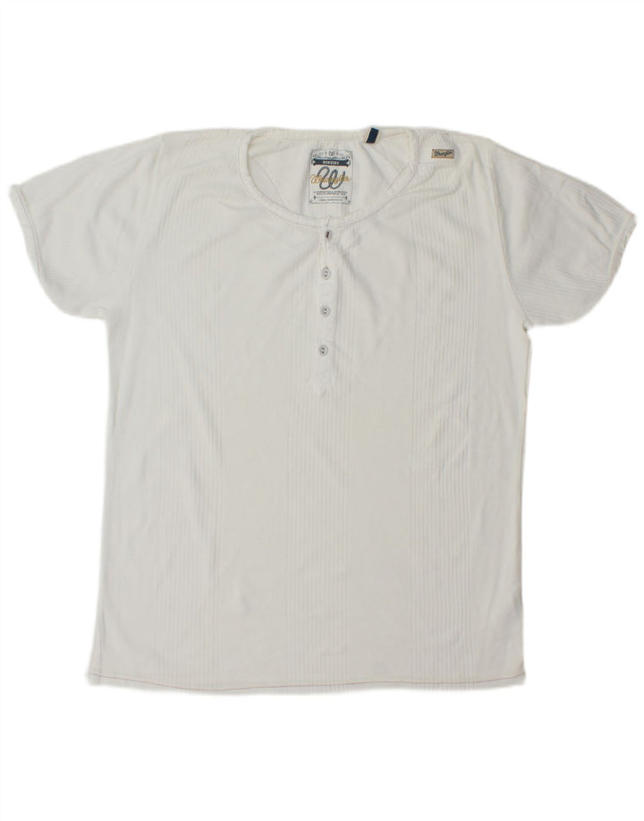 Wrangler Herren T-Shirt Top 2XL Weiße Baumwolle