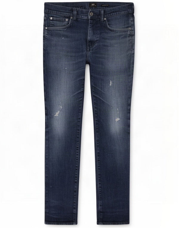 Edwin Herren Distressed Slim Tapered Jeans W34 L32 Blaue Baumwolle
