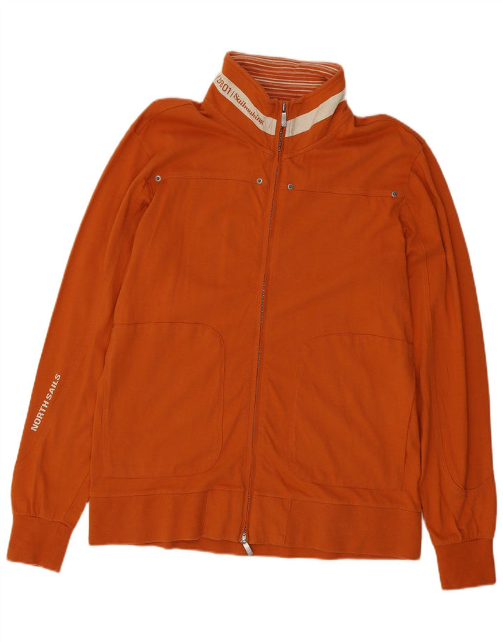 North Sails Herren-Trainingsanzug mit grafischem Oberteil, XL, orange, Baumwolle, nautisch