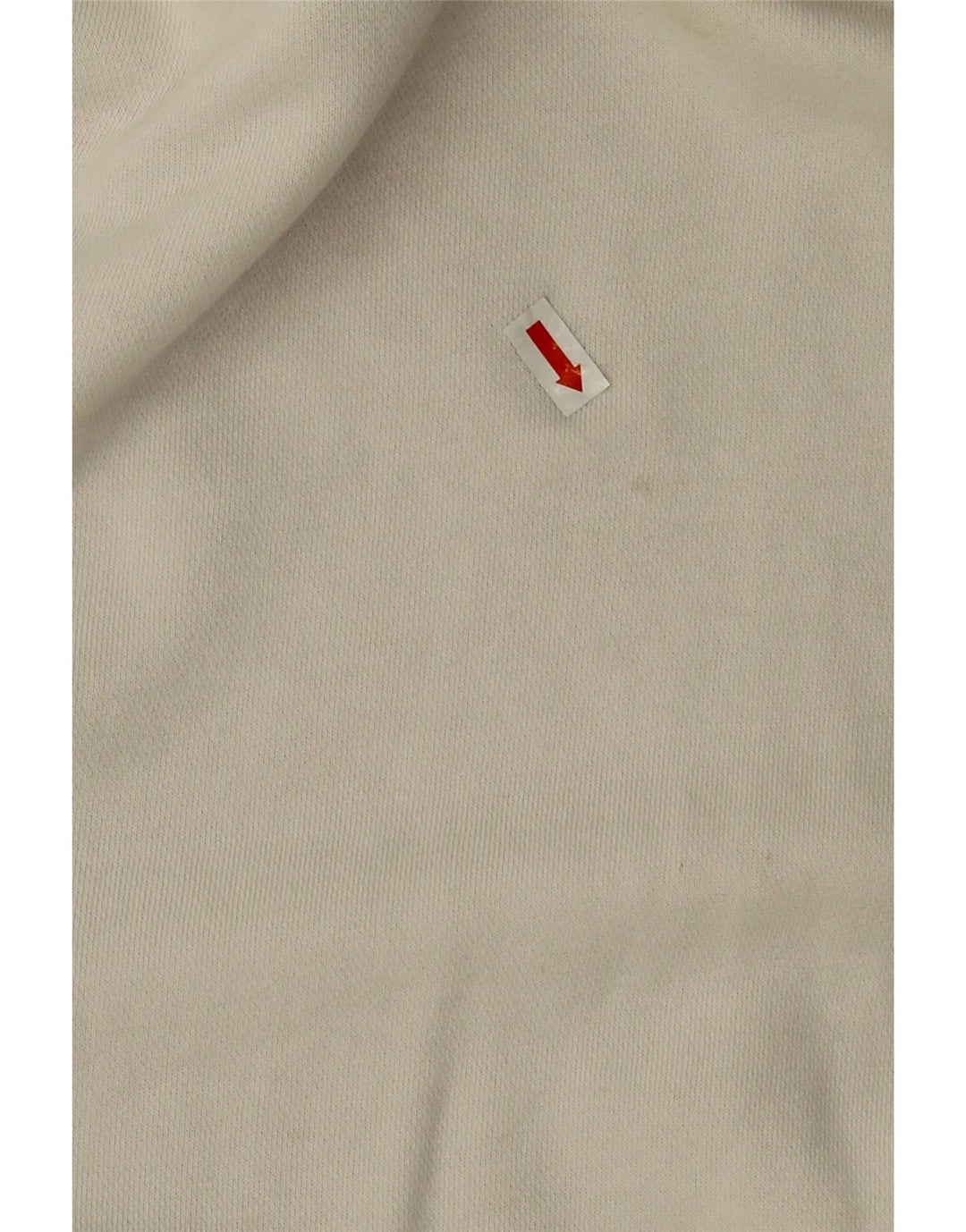 Nike Womens Crop Oversized Sweatshirt Pullover UK 14 Medium Off White Baumwolle