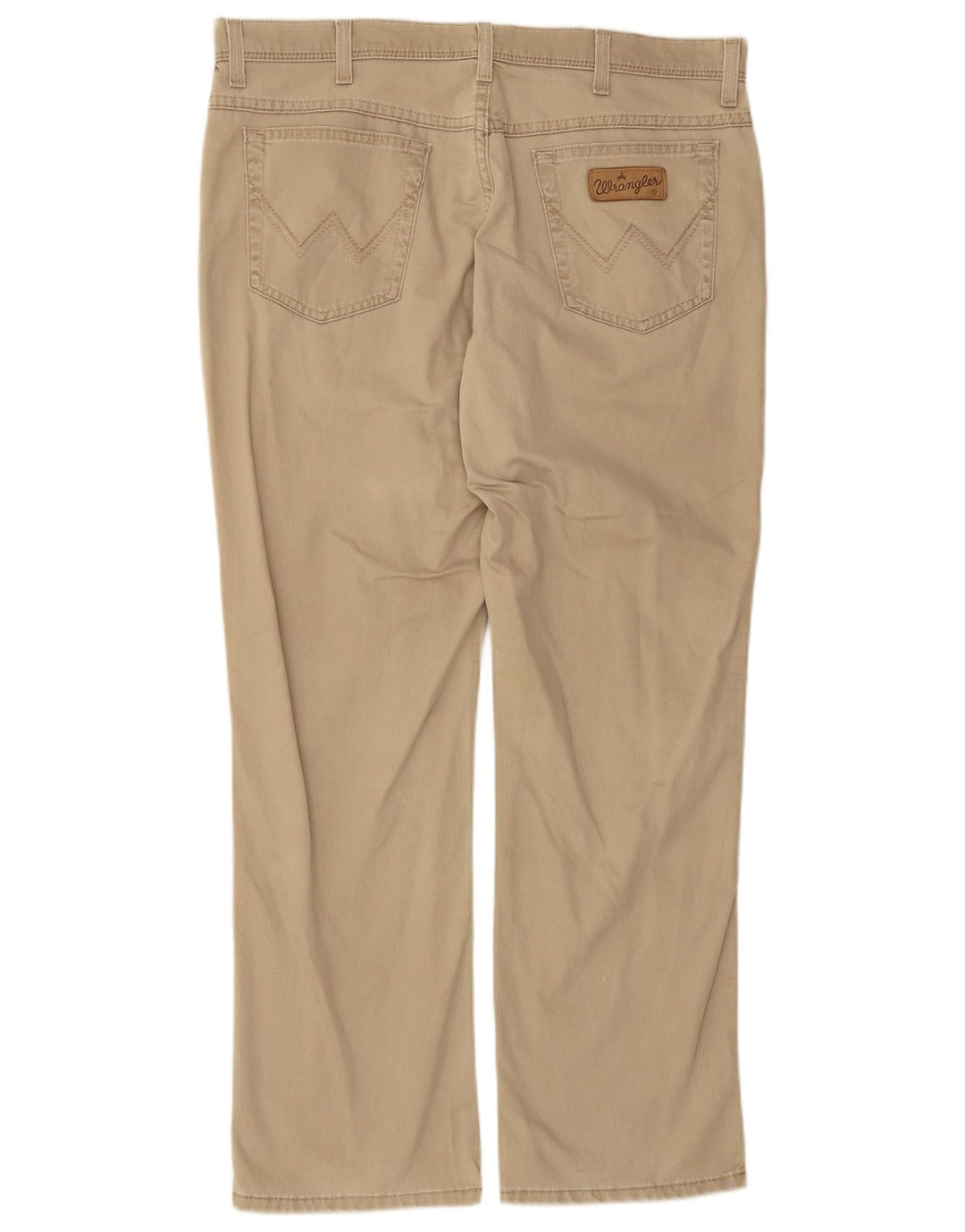 WRANGLER Herren Texas Stretch Gerade Freizeithose W38 L30 Beige Baumwolle