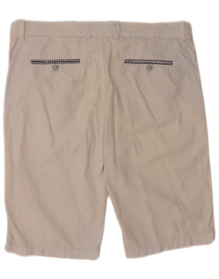 Vintage Herren Chino Shorts W36 Große graue Baumwolle