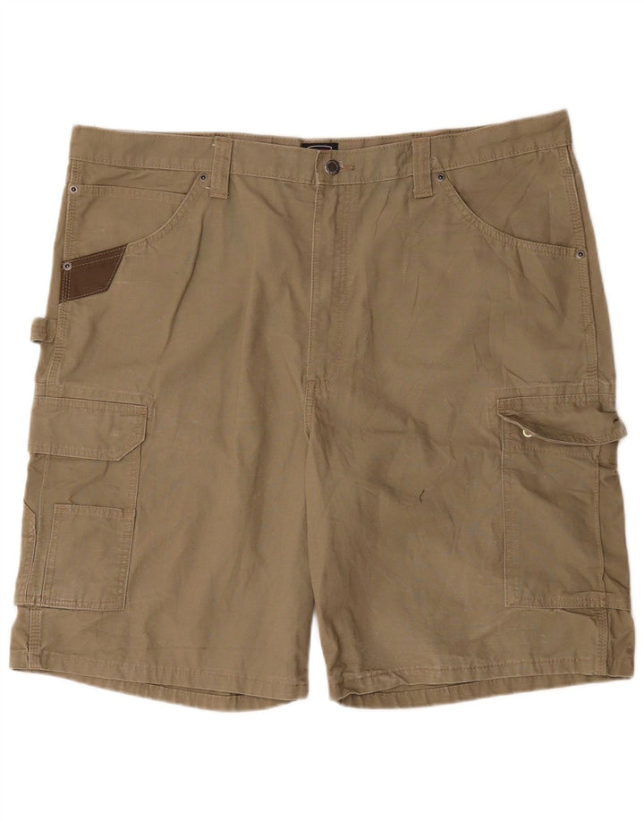 Wrangler Herren Cargoshorts W42 2XL Khaki Baumwolle