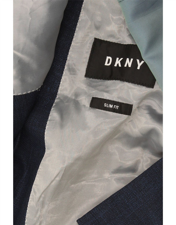 Dkny Herren-Blazer mit 2 Knöpfen, schmale Passform, EU 54, 2XL, marineblaue Wolle