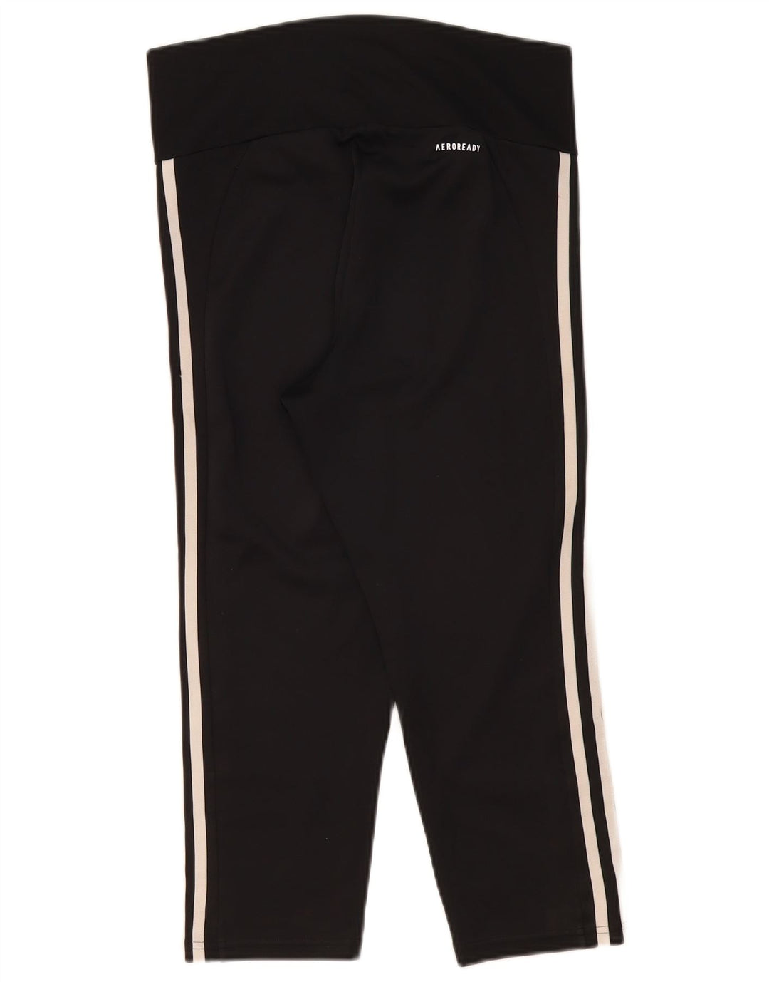 Adidas Damen Aeroready Capri Leggings UK 12/14 Medium Schwarz Polyester