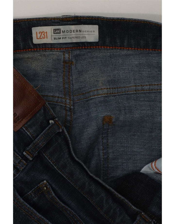Lee Herren Tapered Slim Jeans W36 L28 Blau