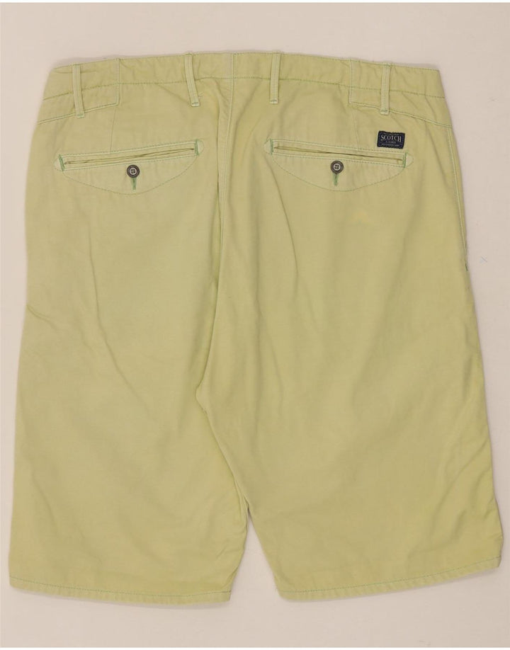 SCOTCH & SODA Mens Denim Shorts W33 Medium Green Cotton Vintage Scotch & Soda and Second-Hand Scotch & Soda from Messina Hembry 