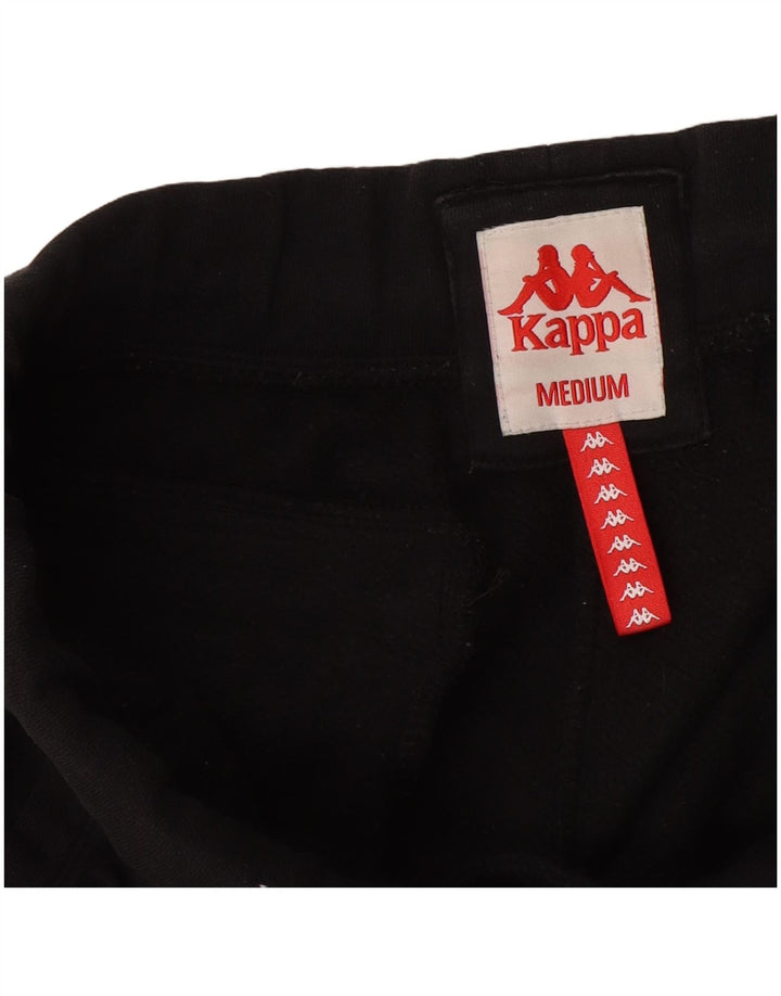 Kappa Herren-Trainingshose mit Grafik, mittelgroß, Schwarz