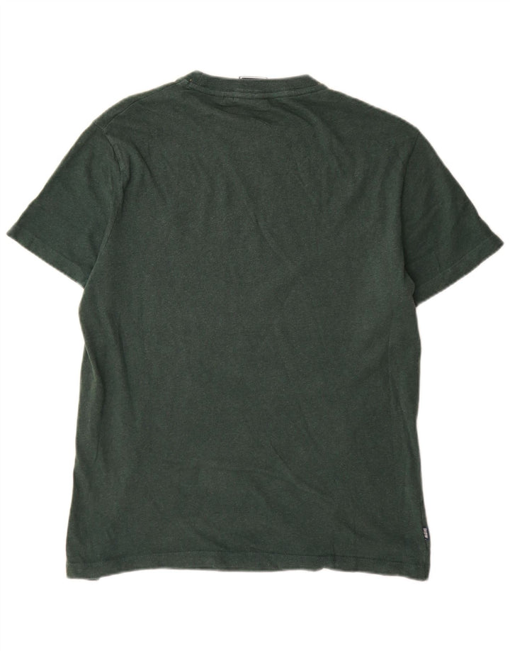 Superdry Herren T-Shirt-Oberteil aus mittelgrüner Baumwolle