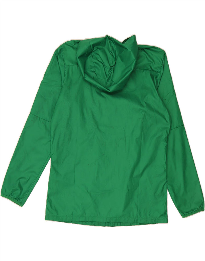 NIKE Mens Graphic Hooded Rain Jacket UK 36 Small Green Polyester Vintage Nike and Second-Hand Nike from Messina Hembry 