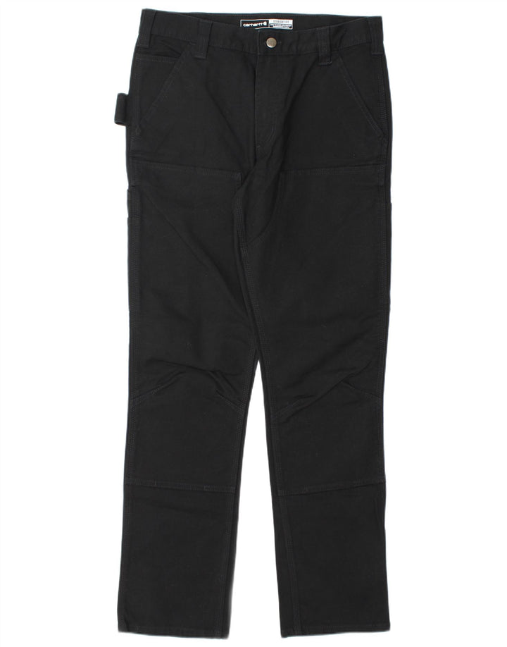 CARHARTT Gerade Herren-Cargohose, W32, L32, schwarze Baumwolle
