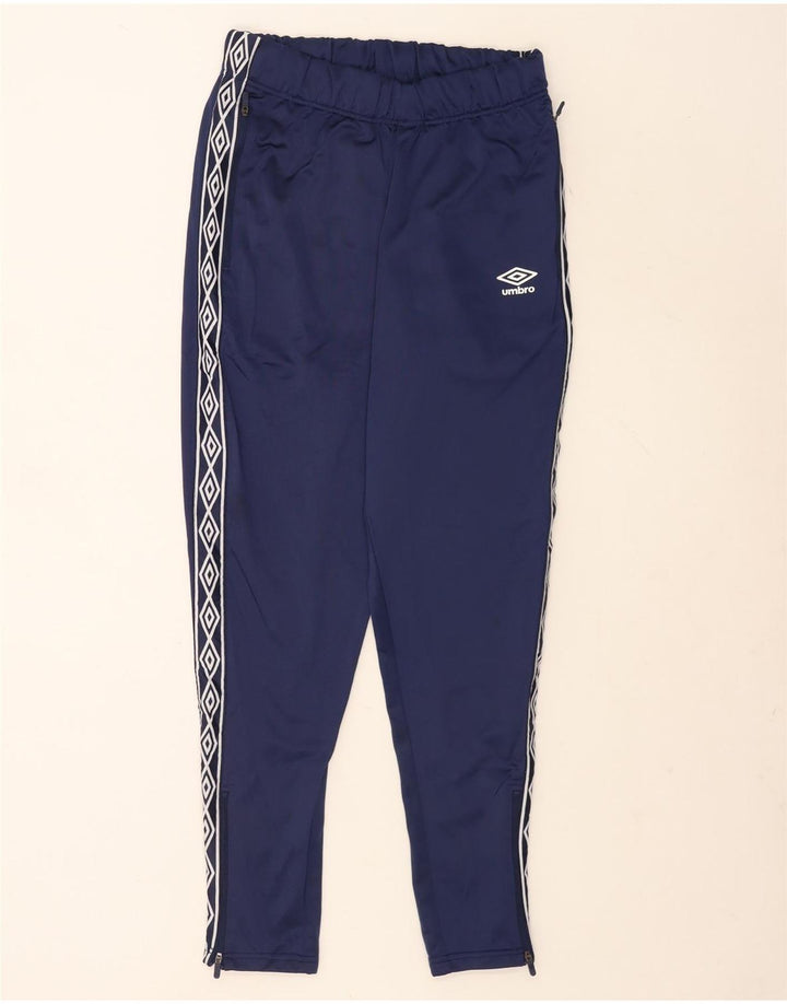 Umbro Herren-Trainingshose mit grafischer Grafik, mittelmarineblaues Polyester