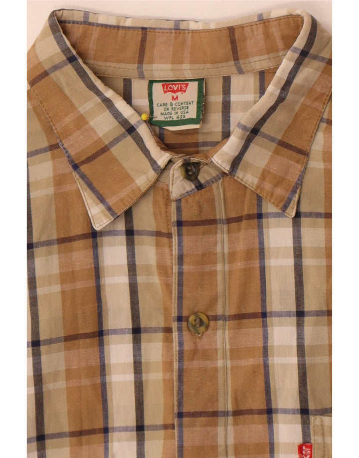 Levi's Herrenhemd aus mittelbrauner, karierter Baumwolle