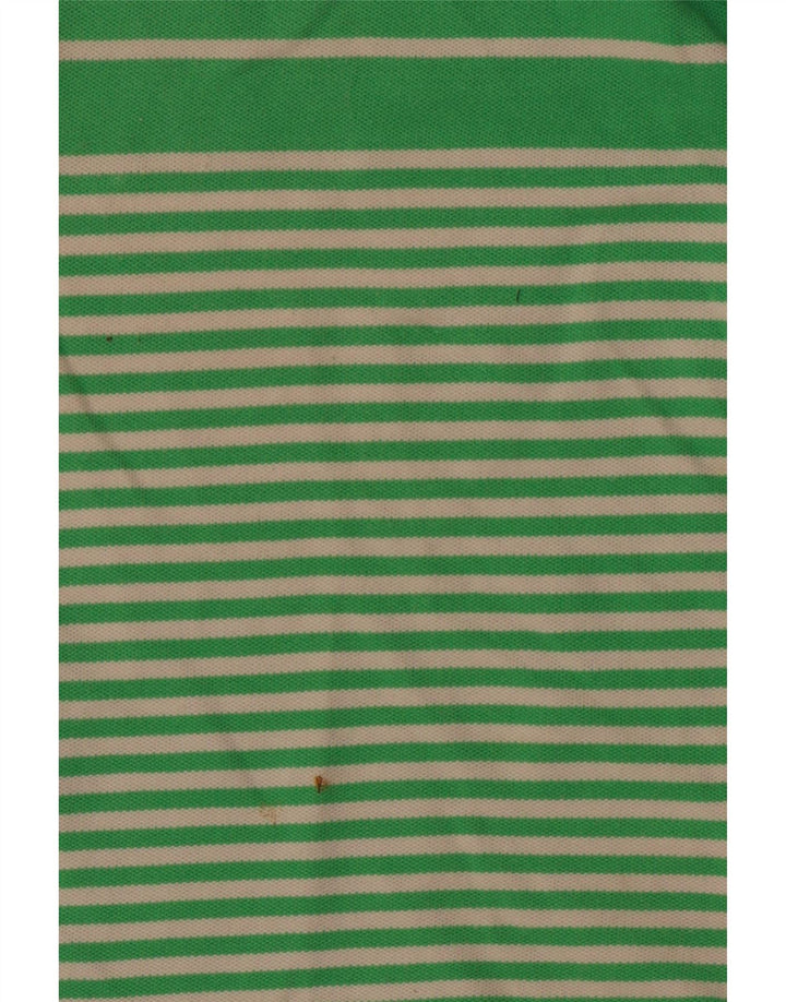 TOMMY HILFIGER Mädchen-Poloshirt, 11–12 Jahre, grüne Colourblock-Baumwolle