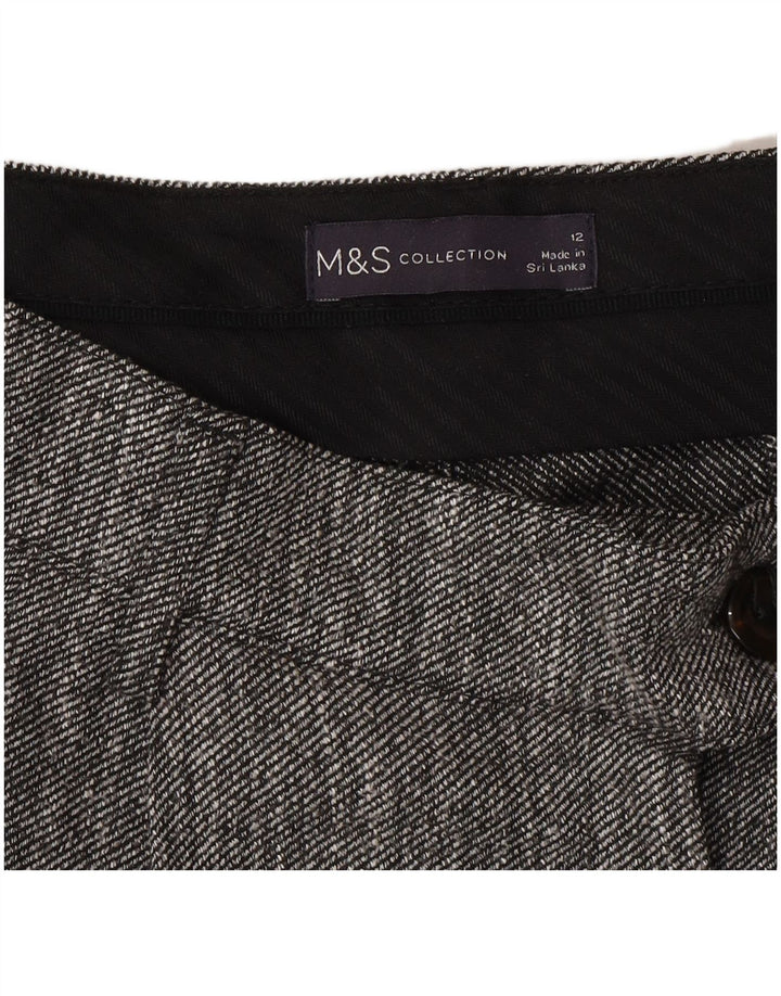 Marks & Spencer Damen gerade Anzughose UK 12 Medium W30 L27 Grau