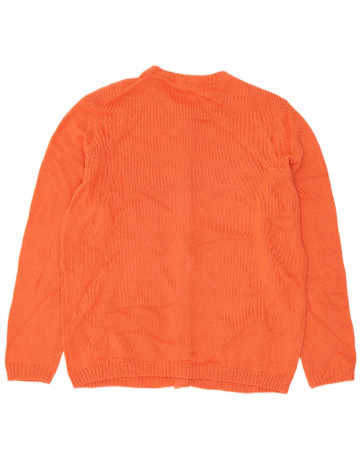 MARKS & SPENCER Damen Strickjacke UK 12 Mittelorange Acryl