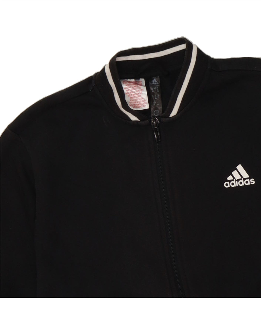 ADIDAS Boys Graphic Tracksuit Top Jacket 13-14 Years Black Cotton Vintage Adidas and Second-Hand Adidas from Messina Hembry 