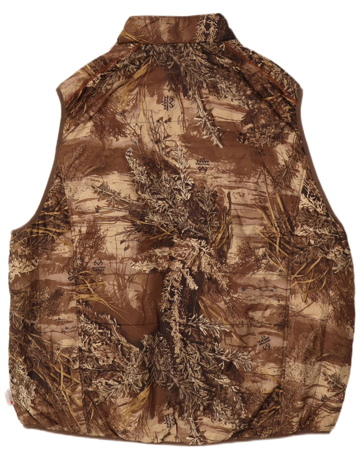 REALTREE Herren Wendeweste IT 54/56 3XL Braunes Camouflage-Polyester