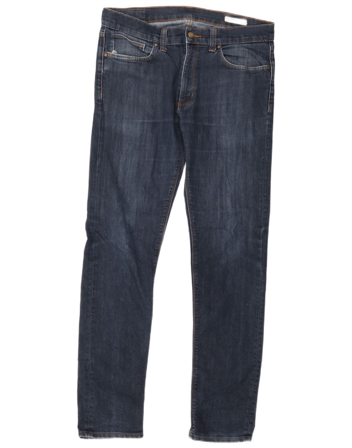 Marks & Spencer Herren Skinny Jeans W34 L33 Blaue Baumwolle