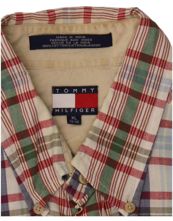 Tommy Hilfiger Herrenhemd XL, mehrfarbig, kariert, Baumwolle