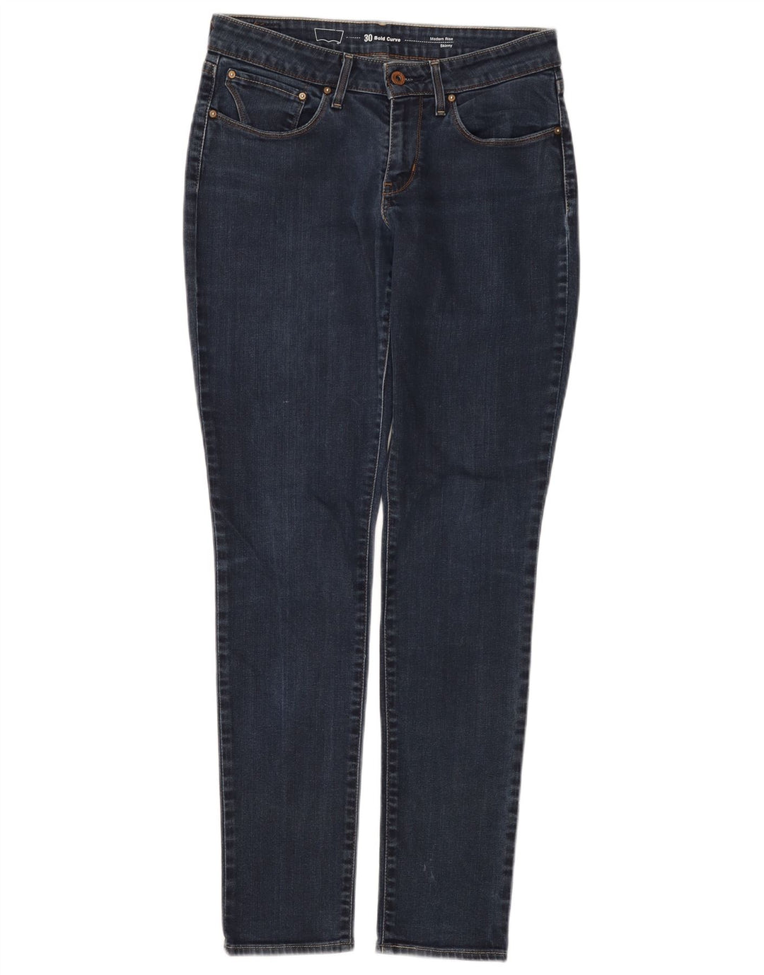 LEVI'S Damen Bold Curve Modern Rise Skinny Jeans W30 L32 Blaue Baumwolle