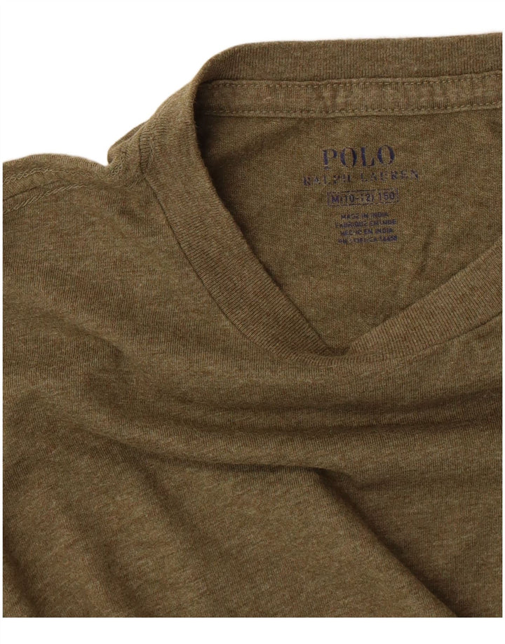 Polo Ralph Lauren Jungen-Oberteil, langärmlig, 10–11 Jahre, mittleres Khaki